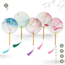 Fan female ancient style fan tassel ancient children's ancient costume Chinese style cheongsam super fairy classical dance small through