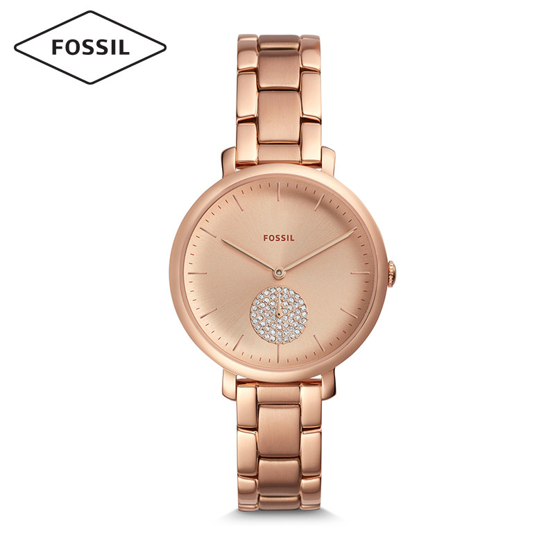 fossil欧美摩登潮流简约气质大方钢表带防水手表女es4438