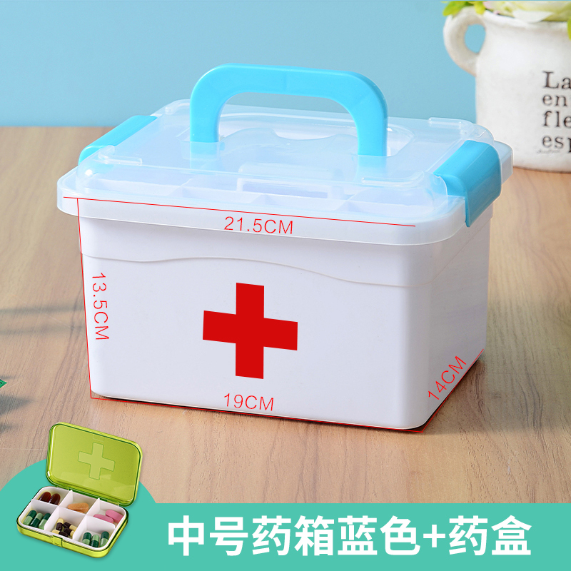 multi-layer emergency medicine storage box for family small medicine household plastic children's medicine box medical medicine box