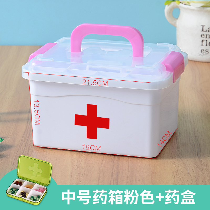 multi-layer emergency medicine storage box for family small medicine household plastic children's medicine box medical medicine box