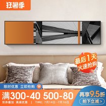 Modern simple abstract bedside decoration painting Bedroom hanging painting Nordic warm living room banner Sofa background wall painting