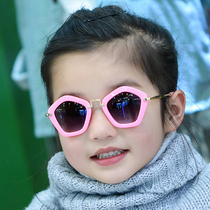 Children sun glasses female anti-ultraviolet boys and girls sunglasses tide Korean personality Princess Korean cute baby glasses