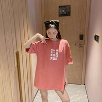 Short sleeve t Woman 2021 Summer new Leisure 100 Relax Medium Long design Sensation Little Crowdblouse