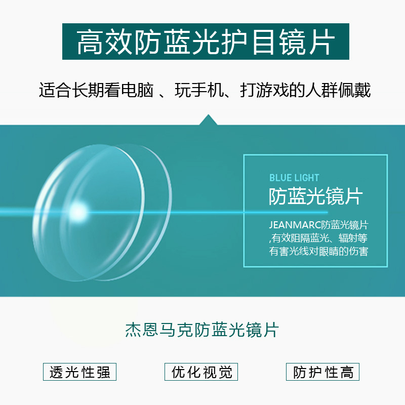 防蓝光眼镜女电脑护目镜 防辐射眼镜平光眼镜 复古眼镜框女韩版潮产品展示图3