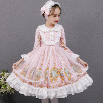 Girls Lolita Princess Dress 2022 Spring New Embroidered Little Girl Dress lolita Children Dress