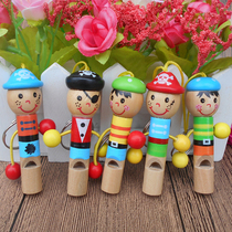1-3-6 years old kindergarten children students wooden quality intelligence early education toys playing musical instruments pirate whistle