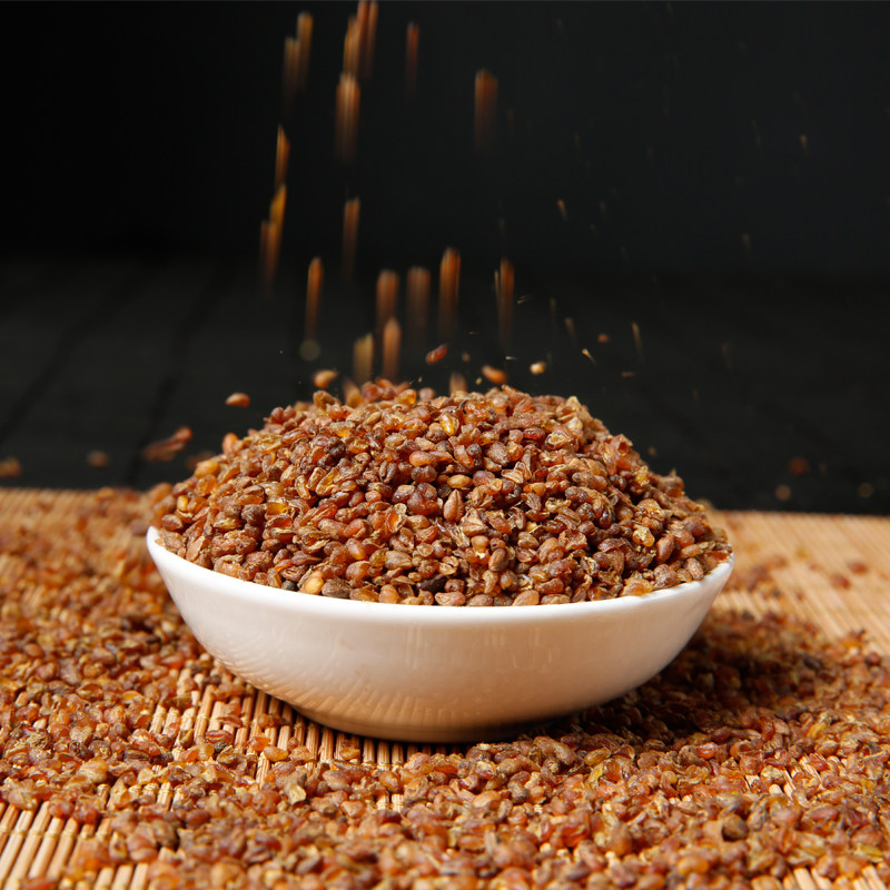 买1送1 徽佰味黑苦荞茶 全胚芽苦荞茶 四川大凉山苦荞麦珍珠500g