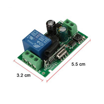 220V single wireless remote control switch receiving module control board Smart home ceiling lamp can pass through the wall 433m