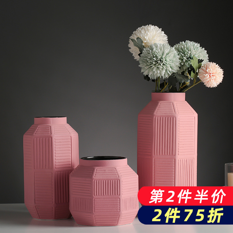 Vases, ceramic creative dry flower arranging flowers hydroponics contracted household TV ark, act the role ofing is tasted furnishing articles sitting room decorate the table