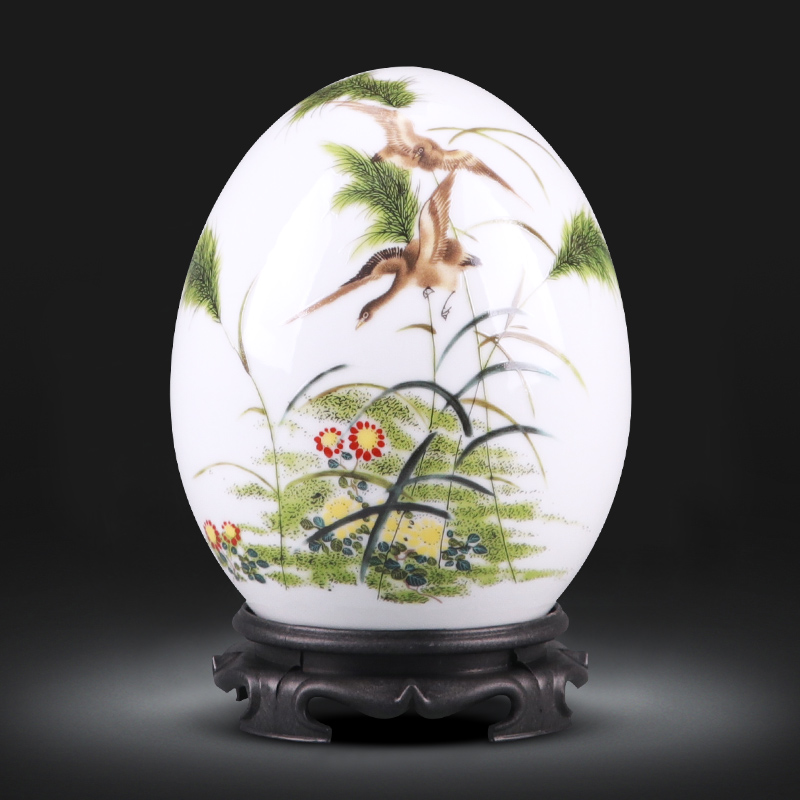 Jingdezhen porcelain thin body new Chinese style household ceramics f egg sitting room of TV ark, wine porch place ornament