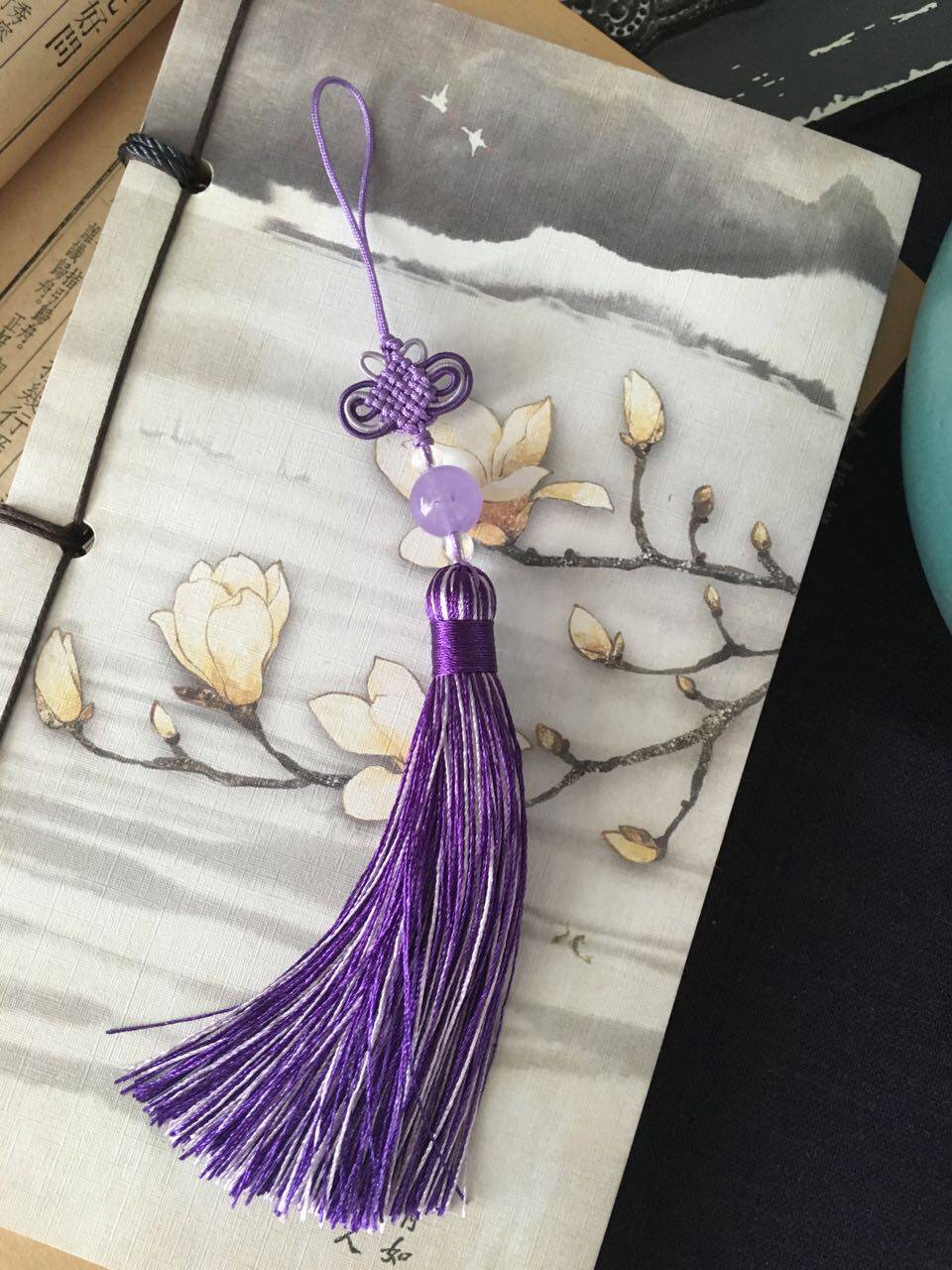 折扇配件坠子纯手工流苏中国结扇坠小包民族风工艺扇子穗子复古女