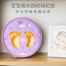 Baby hand and foot print mud Newborn hands and feet Baby hand and foot print mud Permanent childrens 100-day anniversary souvenir gift h