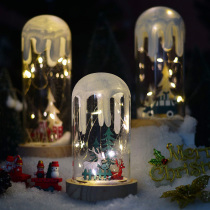 Christmas tree creative decorations glass night light luminous lamps living room desktop ornaments Christmas gifts holiday gifts