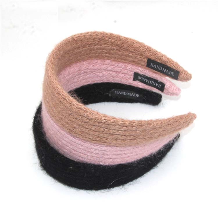 秋冬季毛线针织发箍女百搭复古头箍宽边气质网红发卡压发发饰外出