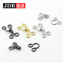 Metal-style buckle hook hook hook hook hook hook hook hook hook hook hook duck mink coat button