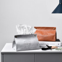 Nordic ins tissue bag creative napkin paper box car tissue box home living room restaurant coffee table storage