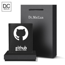 Mens Niche Design Length Wallet Wallet Money Clip Multifunction Multi-Position Card Bag Fashion Program Cat Student Leather Wallet