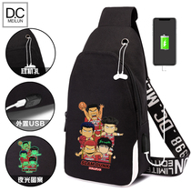 Single Shoulder Inclined Satchel Bag Chest Bag Waist Men and women Tide Irrigation Basket Masters Han Prints Original Juku Students Satchel