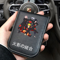 Anime tide brand co-branded personality leather driving license Driving license holster Drivers license card bag One-piece bag men and women ins tide