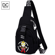 Q version Ultraman cartoon tide brand joint trend personality teen student chest bag boys one shoulder crossbody Korean version