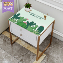 Bedside table waterproof disposable anti-hot and dustproof PVC soft glass Nordic bedroom TV cabinet dust cover tablecloth
