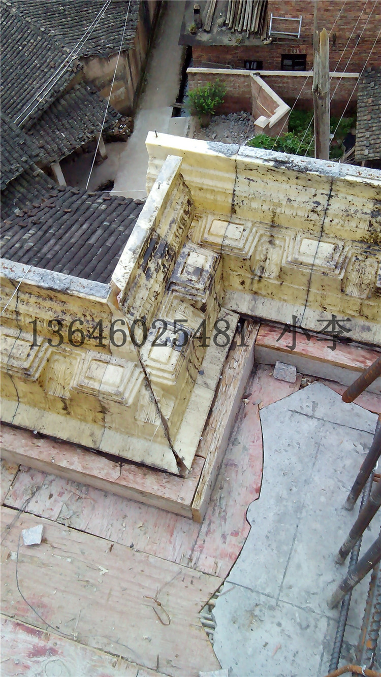 罗马柱屋檐线模具天沟线条别墅房子花边模型grc加厚塑料腰线模具