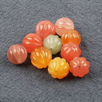 Natural salt source agate loose beads Colorful agate candy color agate diy handmade beaded bracelet necklace material