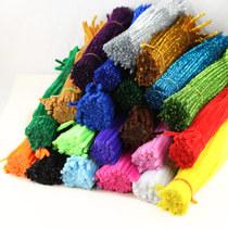 Handmade materials diy puzzle early education toys Kindergarten Handmade materials Twist stick hair root plush strip plush strip