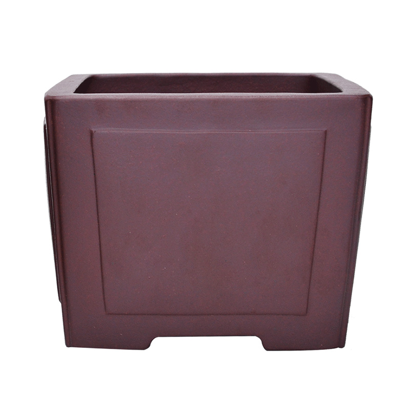 Basin of ceramic flower pot, fleshy square creative bonsai pot indoor potted plant calamus asparagus purple sand flowerpot