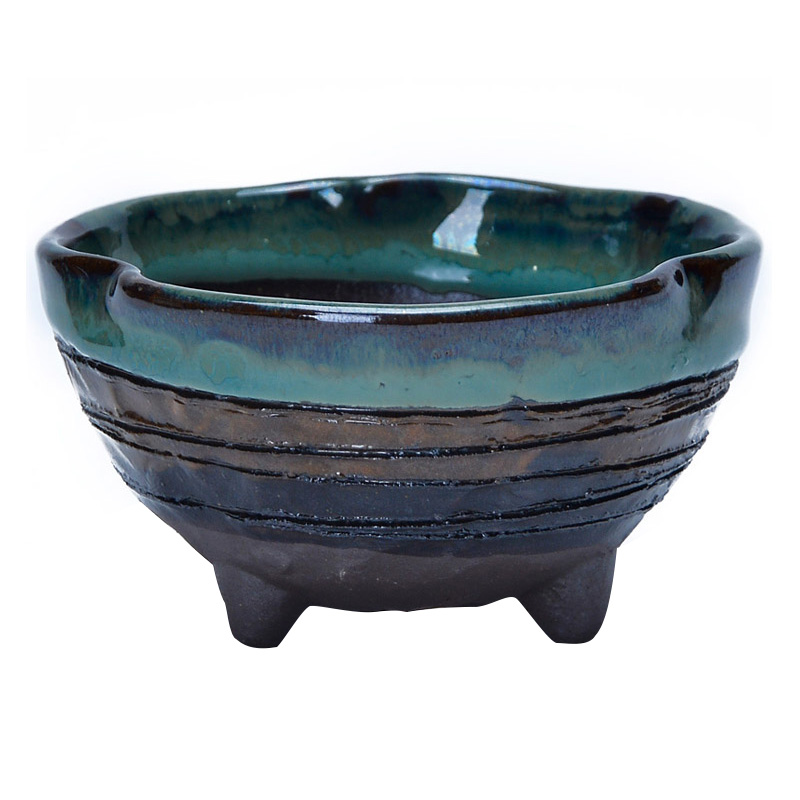 Greatness, yixing purple sand flowerpot boutique glaze miniascape of classical Japanese plant basin of small basin of Europe and the United States more than meat