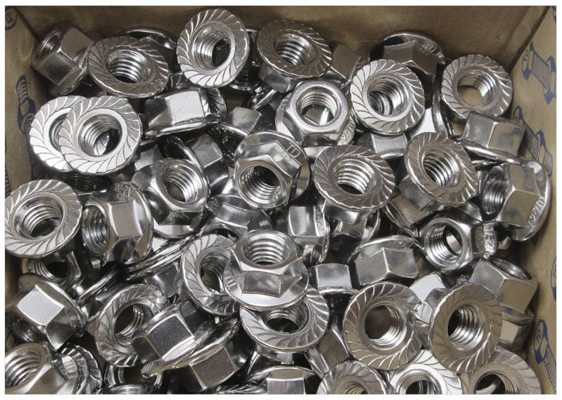 304不锈钢 din6923 六角法兰螺母 m3-m4m56810-m12 花齿螺防松帽