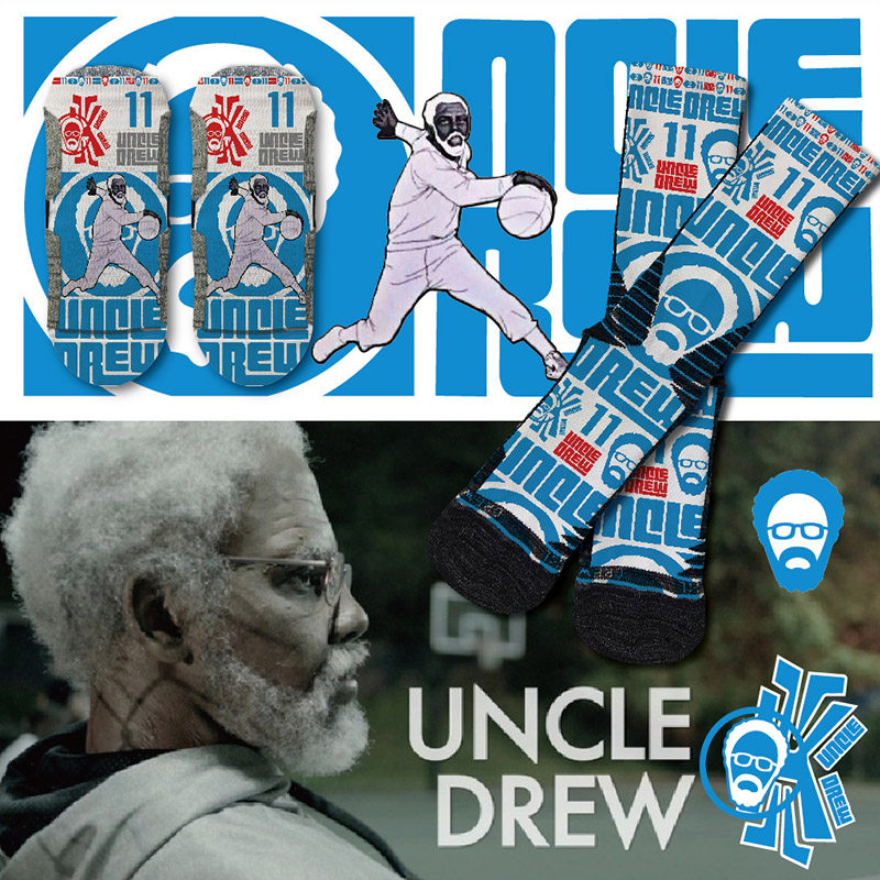 欧文4德鲁大叔袜子实战篮球袜男专业长筒高帮潮流球员版运动长袜