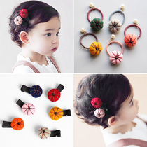 Halloween kindergarten childrens cute hair band hairpin child girl small gift does not hurt the hair Pumpkin headdress hair accessories