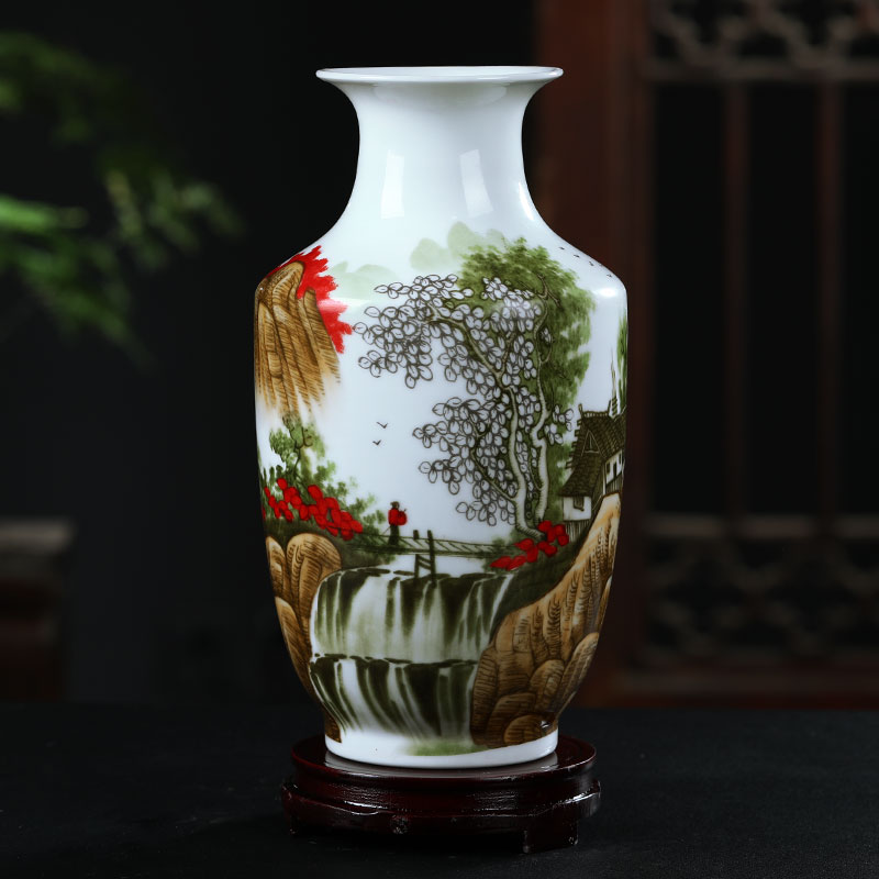 Jingdezhen ceramics floret bottle furnishing articles dried flower arranging flowers Chinese wine sitting room adornment TV ark, crafts