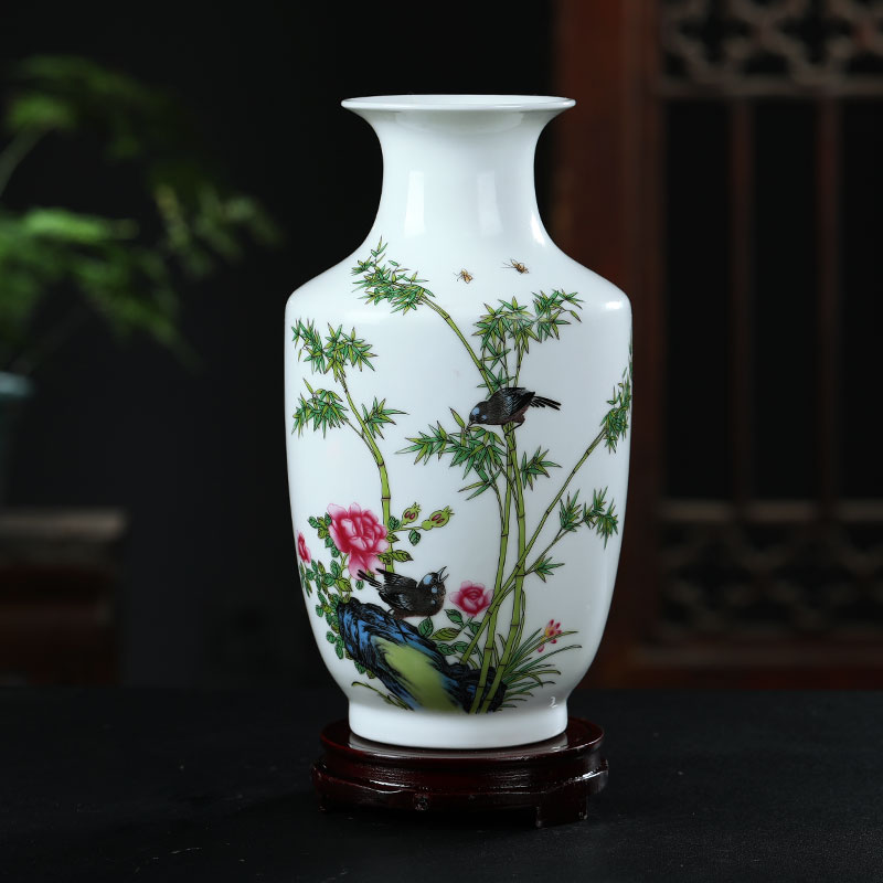 Jingdezhen ceramics floret bottle furnishing articles dried flower arranging flowers Chinese wine sitting room adornment TV ark, crafts