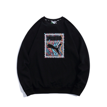 Hong Kong style fashion fashion fashion men and women long sleeve sweater loose round neck ins cotton base shirt coat lovers