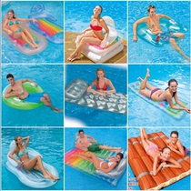Original water inflatable floating row mount swimming ring adult oversized inflatable unicorn swimming bed floating bed