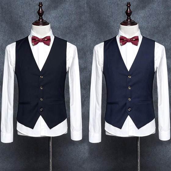 Suit vest men's business wedding best man Korean style trendy slim vest men's suit casual vest horse clip
Suit vest men's business wedding best man Korean style trendy slim vest men's suit casual vest horse clip
