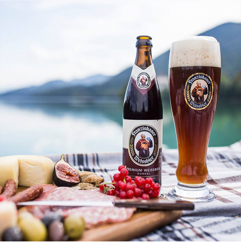 德国教士范佳乐franziskaner白黑啤酒450ml12瓶整箱国产