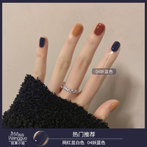 Autumn and winter demonic blue nail polish glue 2020 New popular display white wine red caramel color meatshop special