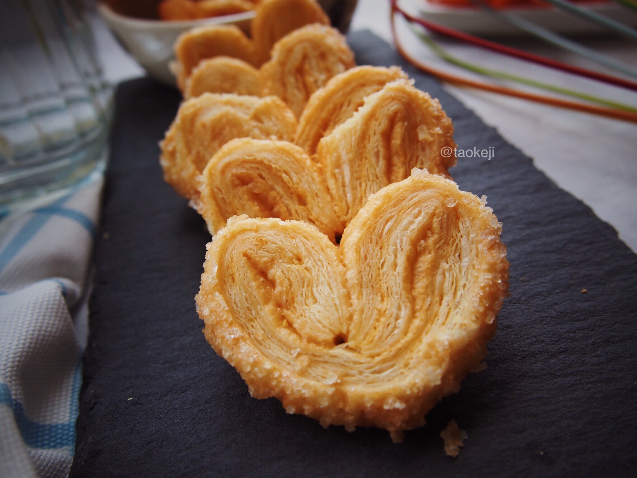 【饕客集】台湾法式手工蝴蝶酥 160g 名师手作 新鲜空运 独家绝味