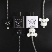 Glory 50pro charger protective cover 100W mobile phone charger sticker headset data cable winding rope cartoon cute couple protective cover decorative film storage box shell wire protector