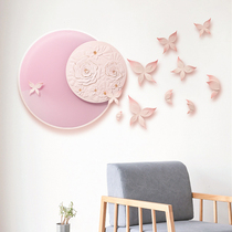 Modern minimalist embossed bedroom background wall decorative painting restaurant bedside art hanging painting butterfly Sofa Wall decoration