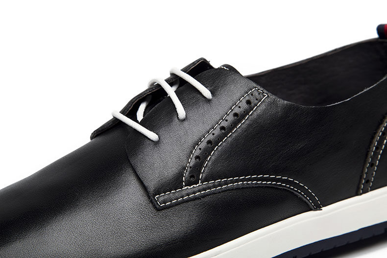 sheridan喜来登商务休闲鞋 春夏男鞋系带 休闲男板鞋牛皮男鞋子