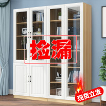Bookcase Floor Shelter Simple Modern Home Economy Multifunctional Free Combination Glass Door Childrens Bookshelf