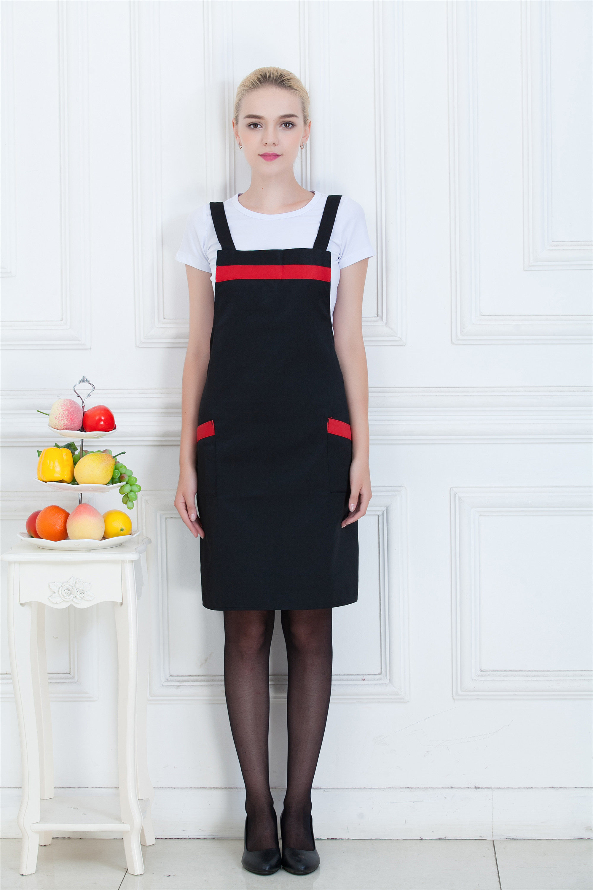 广告围裙定制logo印字快餐超市火锅店韩版服务员工作服厨房围腰