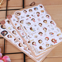 Korean stationery DIY photo album handmade cartoon stickers diary cookies girl stickers 5