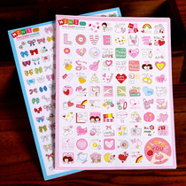 diy photo album accessories handmade Korean color transparent decorative stickers MINI diary stickers LOVE