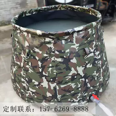 Outdoor water bladder large capacity portable self-lifting Round Table soft water storage tank inflatable water bag fire and drought resistant water tank customization