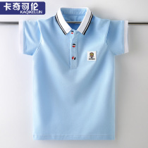 Boy t-shirt short sleeve summer clothing boy POLO Paul shirt male large boy compassionate child body half sleeve blouse handsome